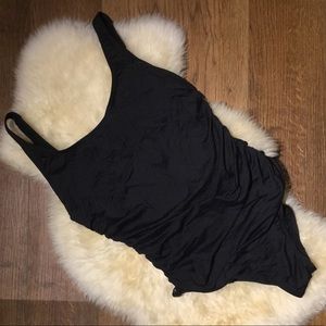 Flattering DKNY Navy One-Piece